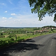 Blick über Weinberge Richtung Montigny